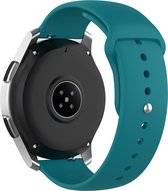 Strap-it Smartwatch bandje 20mm - horlogebandje sport geschikt voor Samsung Galaxy Watch 42mm / Galaxy Watch 3 41mm / Galaxy Watch Active / Active2 40 & 44mm / Gear Sport - Polar Ignite / 2 / 3 / Unite / Pacer - groen-blauw