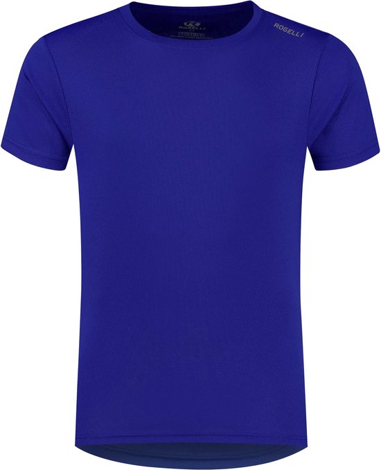 Foto: Rogelli promo sportshirt heren hardloopshirt korte mouwen blauw maat xl