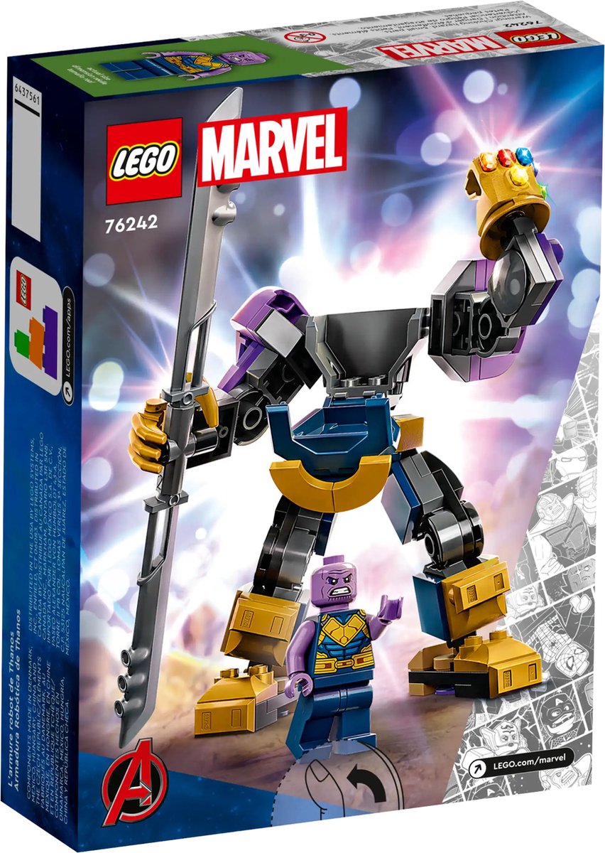 LEGO Marvel Avengers Marvel Thanos mechapantser - 76242 — afbeelding 5
