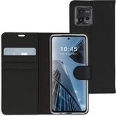 Accezz Hoesje Geschikt voor Motorola Moto G72 Hoesje Met Pasjeshouder - Accezz Wallet Softcase Bookcase - Zwart
