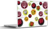 Autocollant pour ordinateur portable - 17,3 pouces - Tulipe - Fleurs - Motifs - 40x30cm - Autocollants pour ordinateur portable - Peau pour ordinateur portable - Couverture