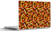Laptop sticker - 14 inch - Puzzel - Patronen - Herfst - 32x5x23x5cm - Laptopstickers - Laptop skin - Cover