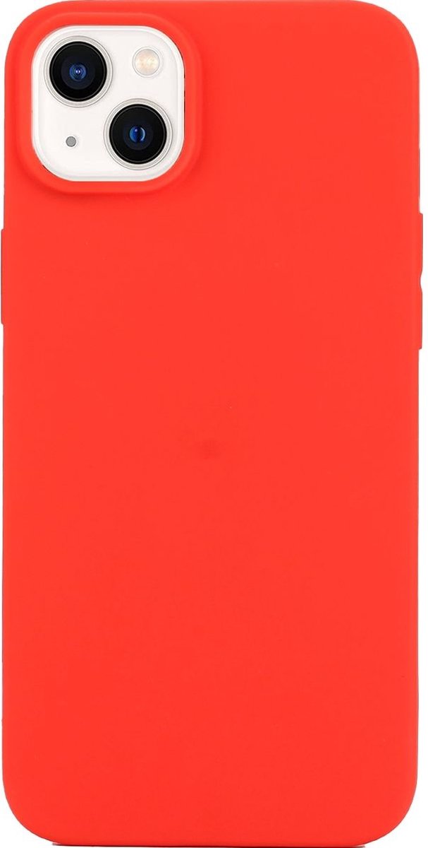 Mobigear Hoesje geschikt voor Apple iPhone 14 Plus Telefoonhoesje Flexibel TPU | Mobigear Colors Backcover | iPhone 14 Plus Case | Back Cover - Rood