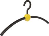 De Kledinghanger Gigant - 6 x Garderobehanger Point kunststof zwart / geel, 45 cm