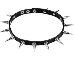 Boland - Ketting Spike deluxe - Volwassenen - Unisex - Rocker - Punk en Aso