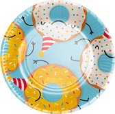 Boland - Set de 8 assiettes en papier Donut - Pastel