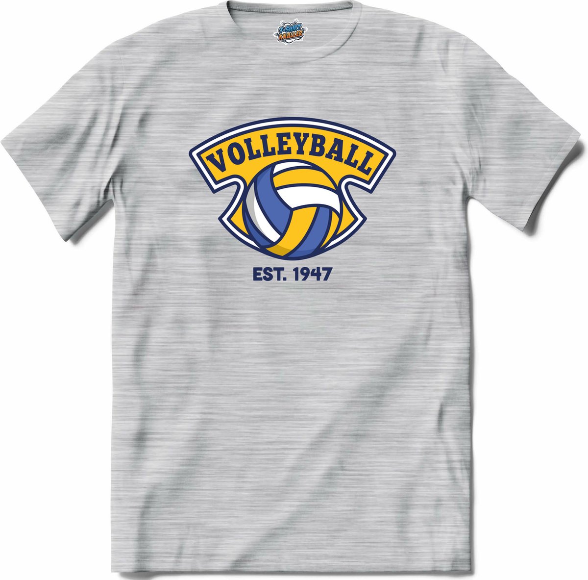 Volleybal sport - T-Shirt - Jongens - Donker Grijs - Gemêleerd - Maat 6 jaar