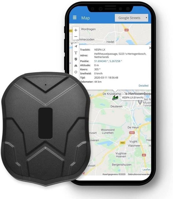 Trackitt GPS Tracker met Magneet incl. Afluisterfunctie | Waterdicht | 90 Dagen Accu | Gratis APP / Simkaart Data | Geschikt voor Auto - Container - Machine - Boot - Motor - Scooter | Prepaid ABONNEMENT NODIG