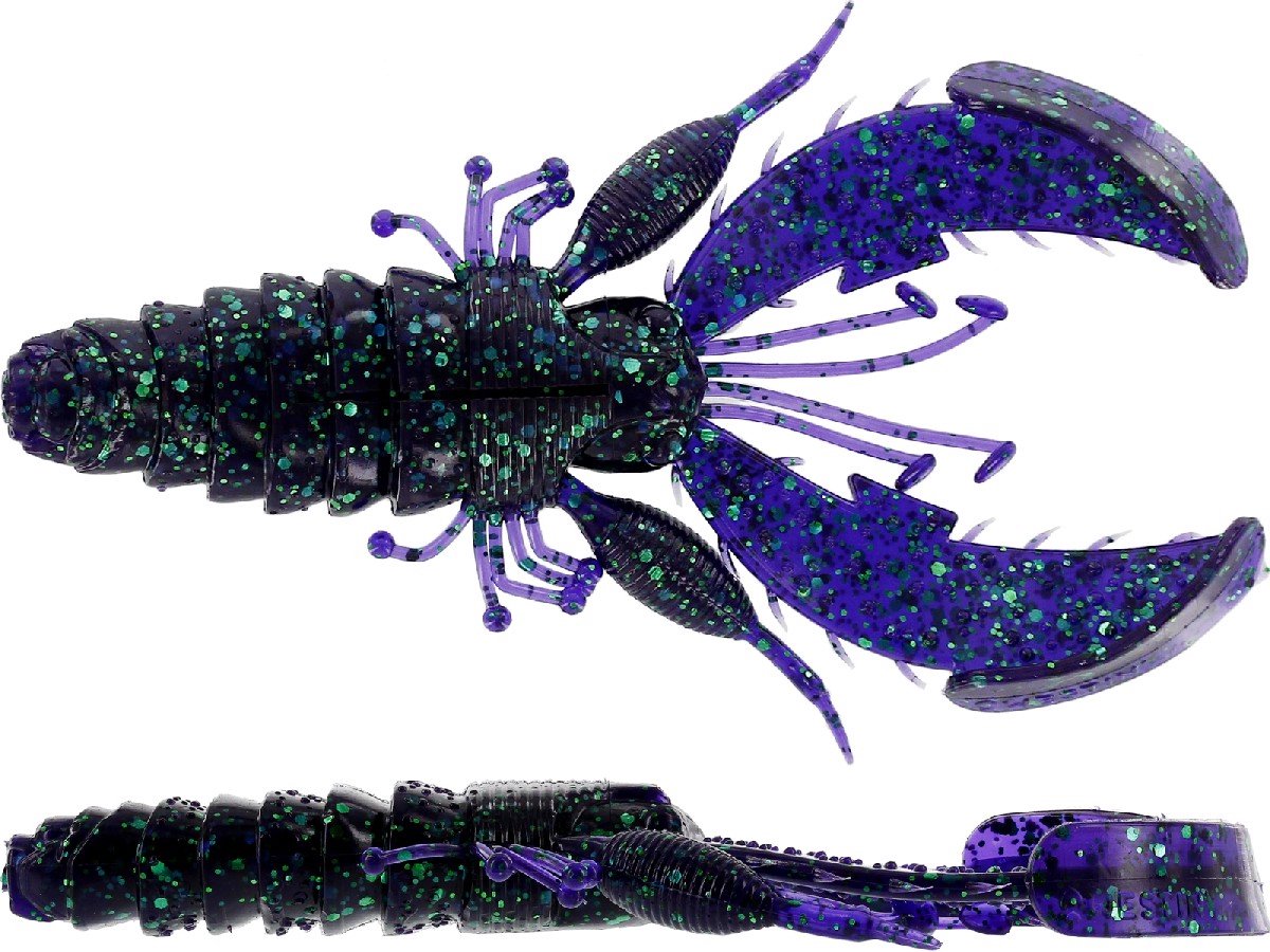Westin CreCraw Creaturebait 8,5cm 5St. Black/Chartreuse