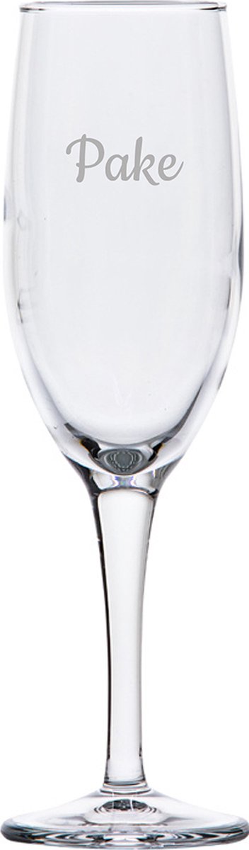 Gegraveerde Champagneglas 16,5cl Pake