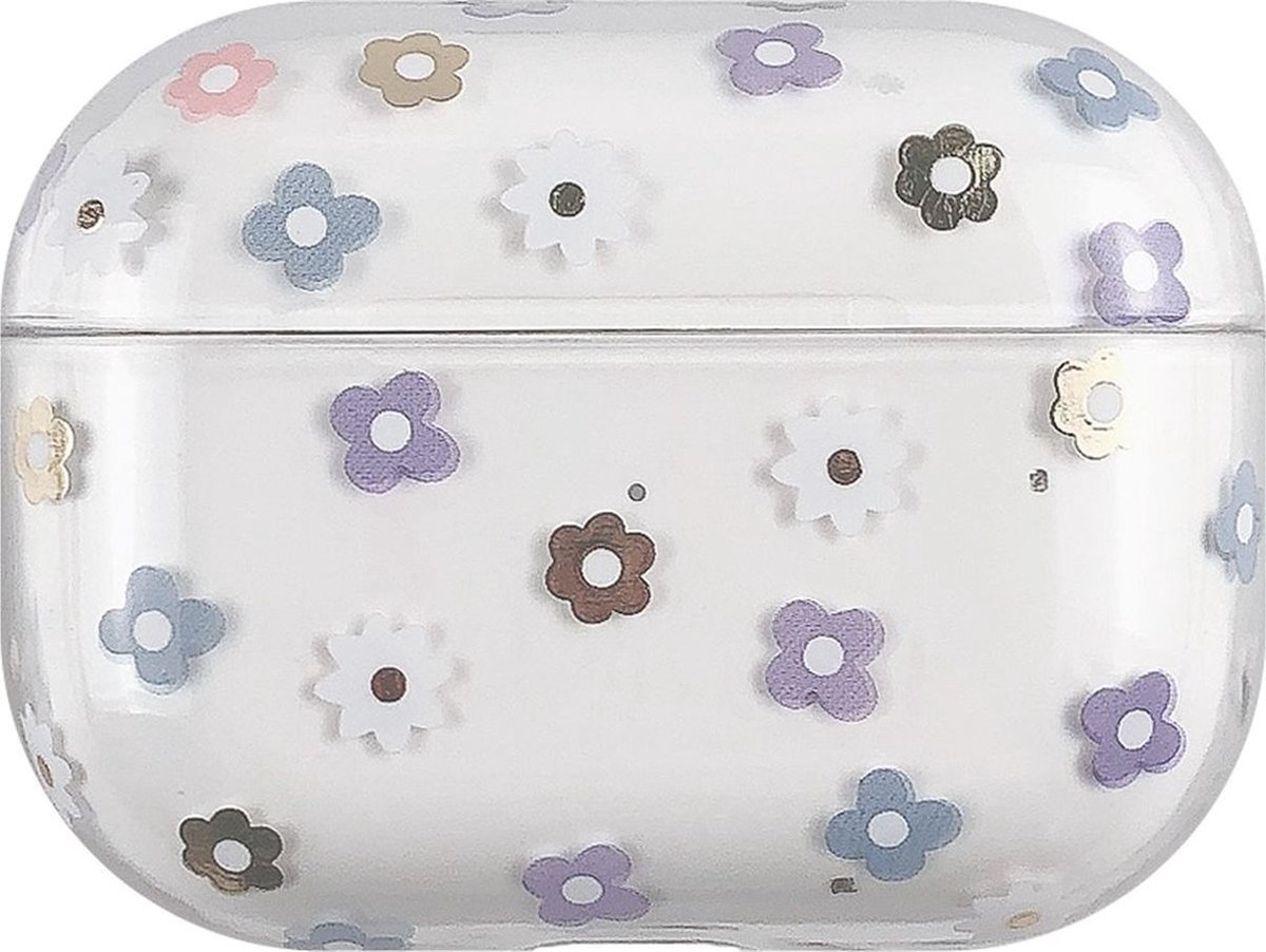 Mobigear Design Hardcase Hoesje voor Apple AirPods Pro 2 - Colorful Flowers
