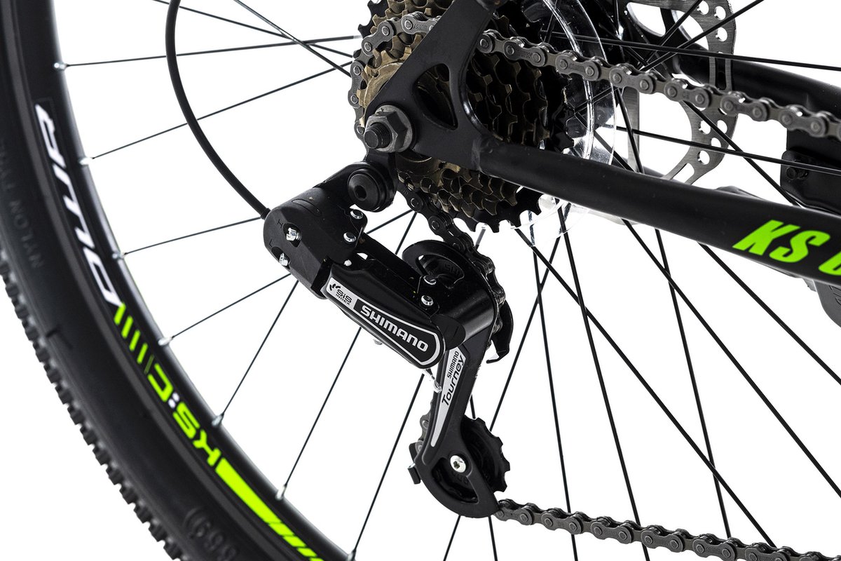 KS Cycling Fiets Mountainbike hardtail 29 inch Catappa zwart groen