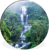Nangga cascade en Indonésie Cercle mural aluminium ⌀ 120 cm - impression photo sur cercle mural / cercle vivant / cercle de jardin (décoration murale)