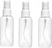 Sprayflesje - Sprayflacon - Verstuiver - 100 ml - 3 stuks - Kunststof