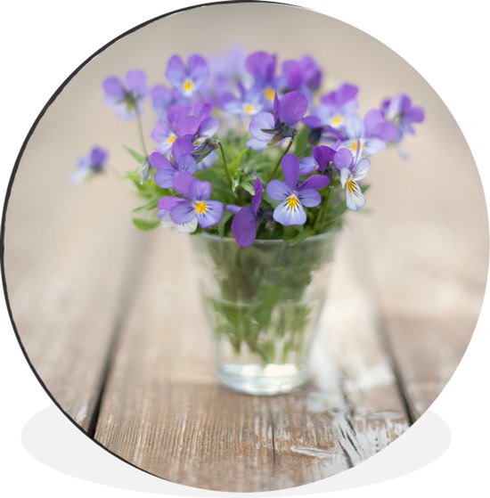 Violons dans un vase Cercle mural aluminium ⌀ 90 cm - impression photo sur cercle mural / cercle vivant / cercle de jardin (décoration murale)