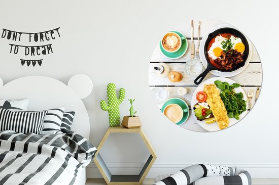 photo du Brunch Wall cercle aluminium ⌀ 120 cm - impression photo sur cercle mural / cercle vivant / cercle jardin (décoration murale)