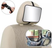 Autospiegel baby - Achteruitkijkspiegel - Eenvoudig monteren - Hoofdsteun achterbank - EJC Products