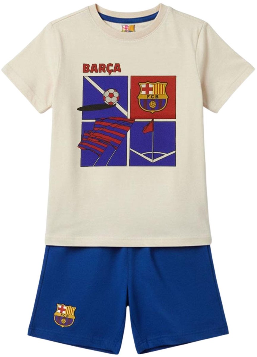 Short Pajamas Single Jersey FC Barcelona