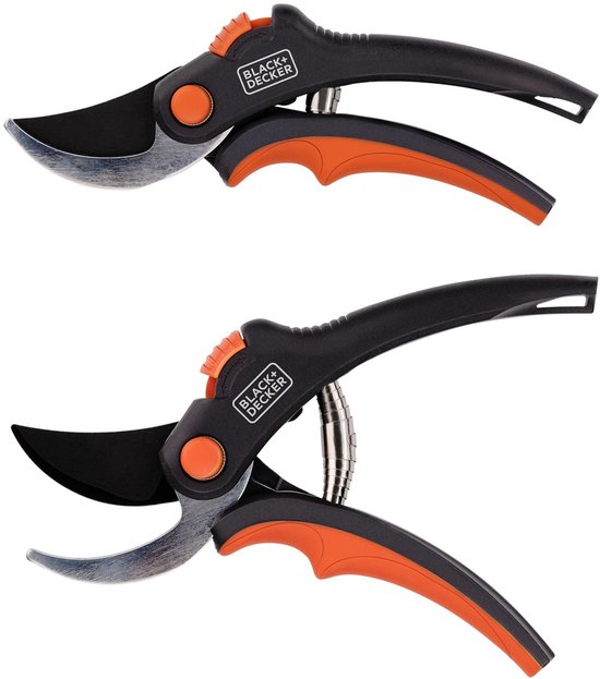 BLACK+DECKER Tuinschaar - Gehard Stalen Bladen - 13 MM - Zwart/ Oranje van Merkloos	 — afbeelding 2