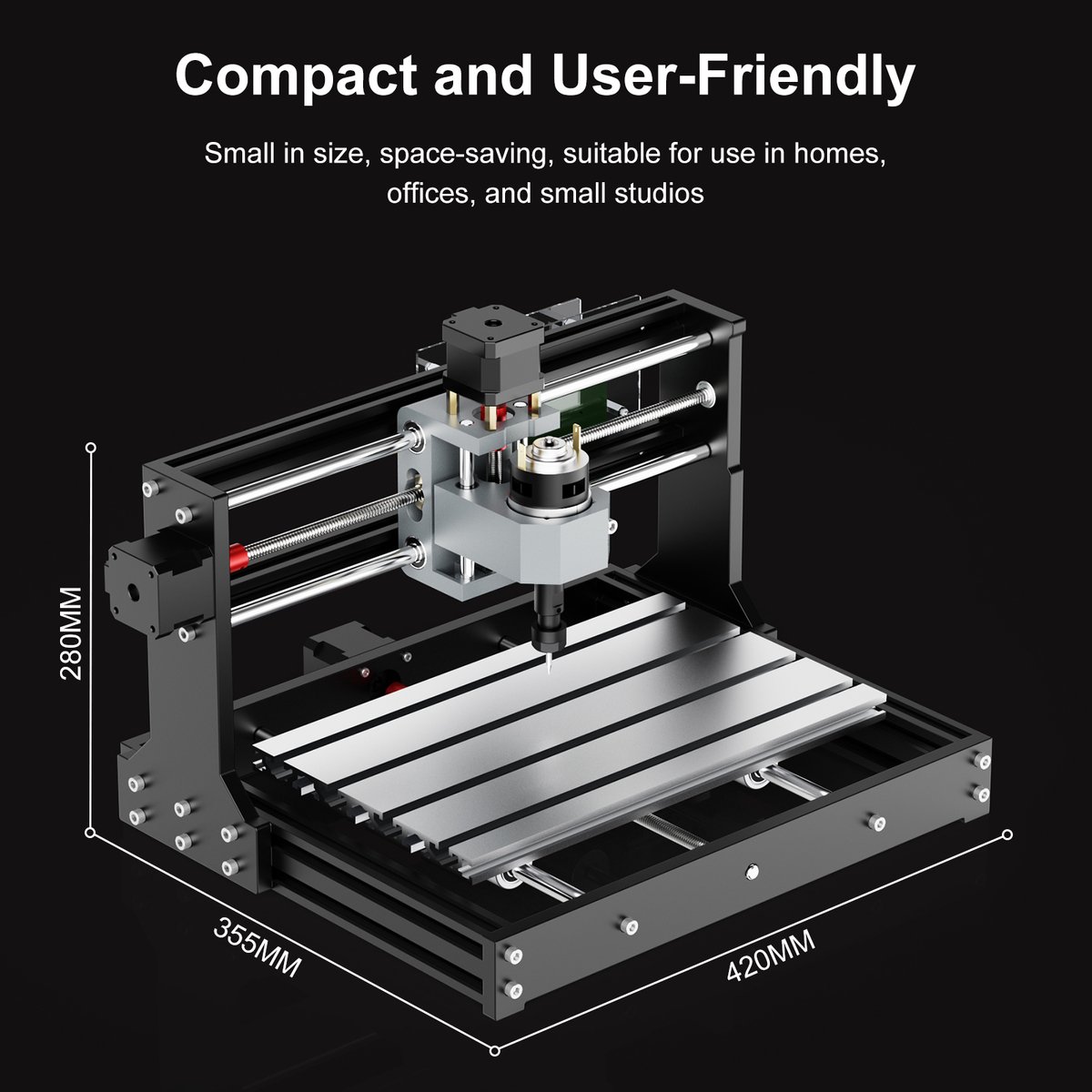 CNC Graveermachine Standard - 110 V Spanning - Aluminium Metaal - Draagbaar - Graveerpen