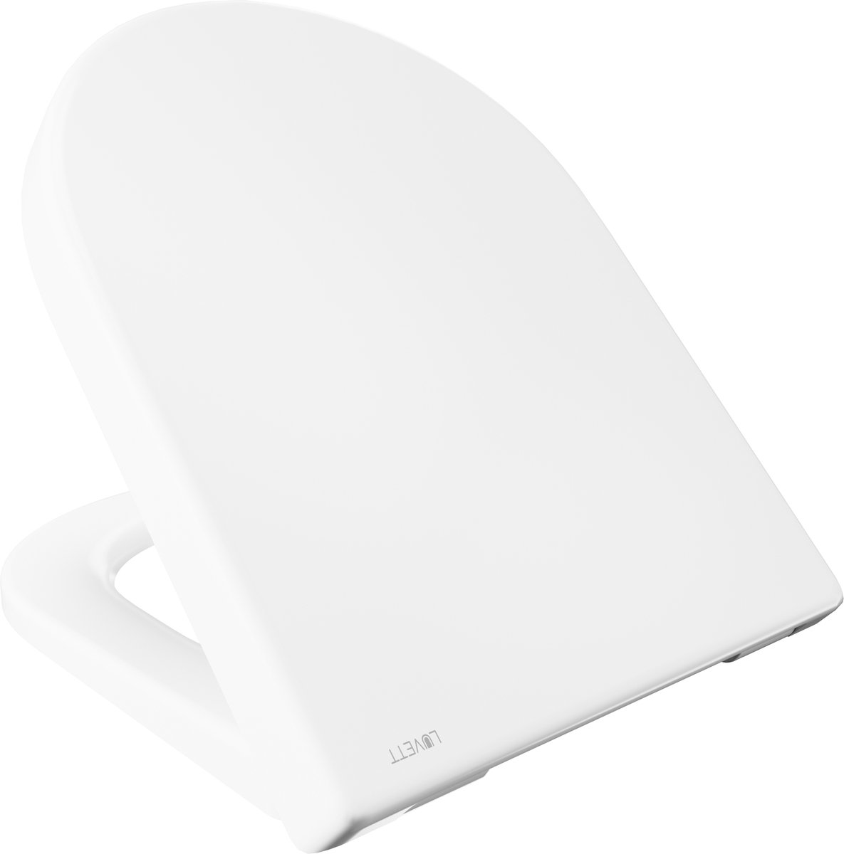 Luvett D650 - WC-bril D-vorm - Extra Lang - Geschikt voor Duravit ME by Starck - Wit - Dubbele Softclose