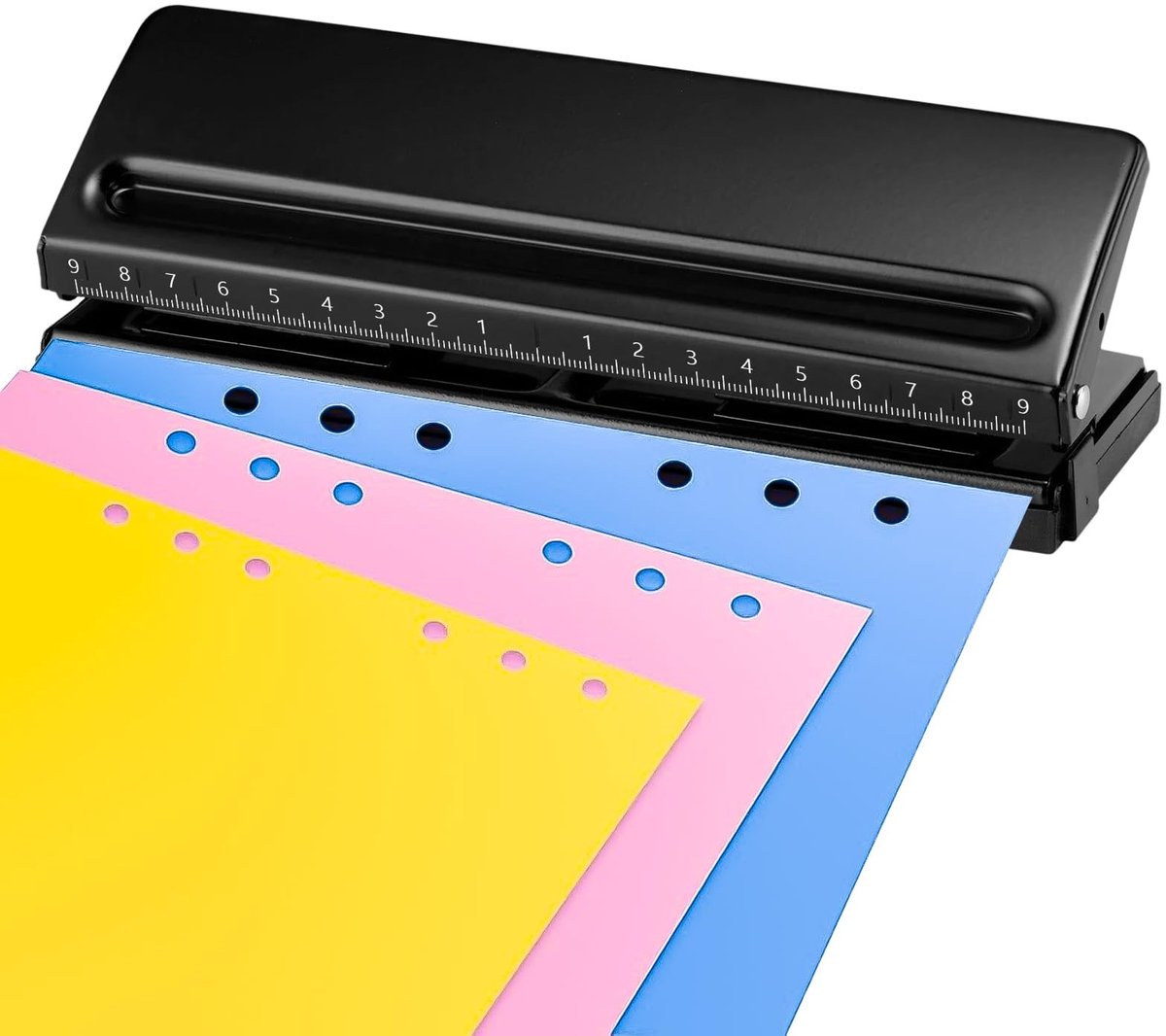 Elzusha - Instelbare 6-Hole Punch voor A5, A6 en A7 Notities