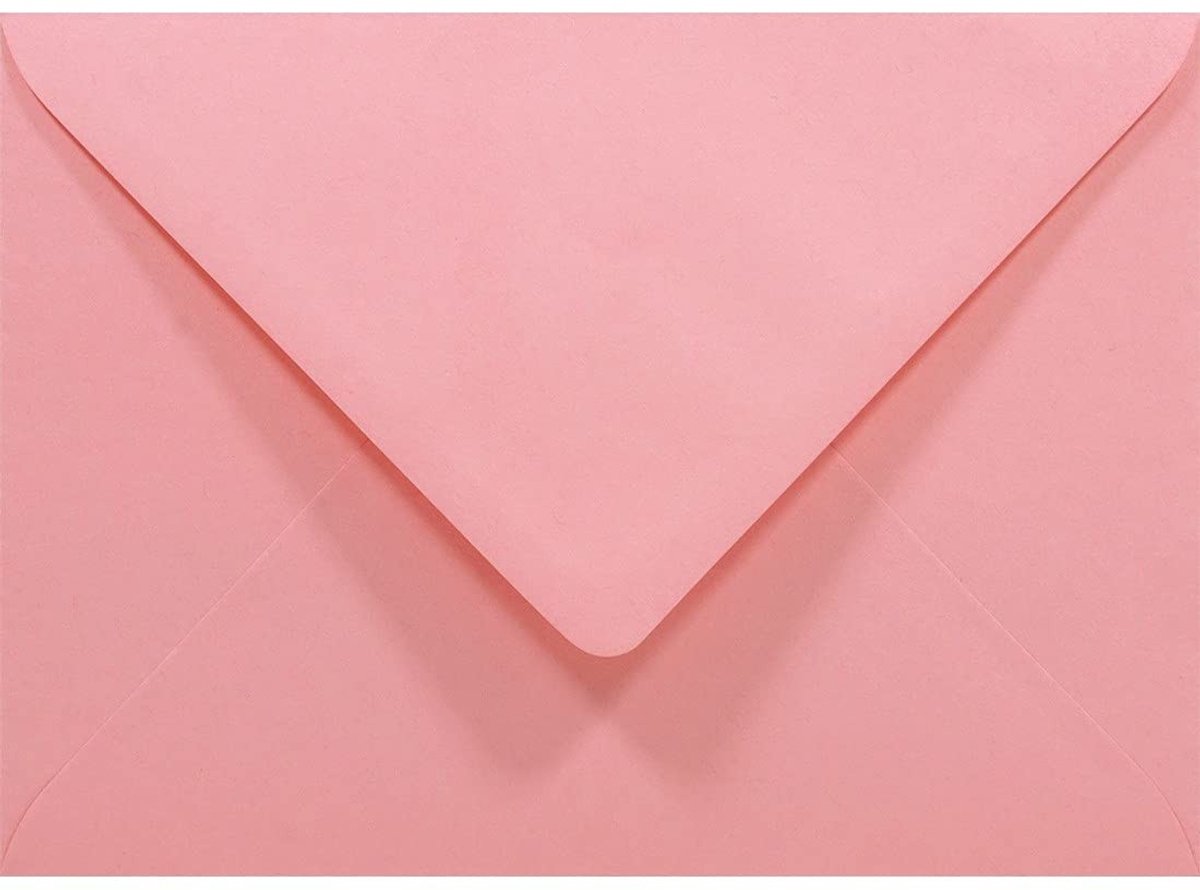 Elzusha - 100 Stuks Roze B6 Enveloppen - 125x175mm