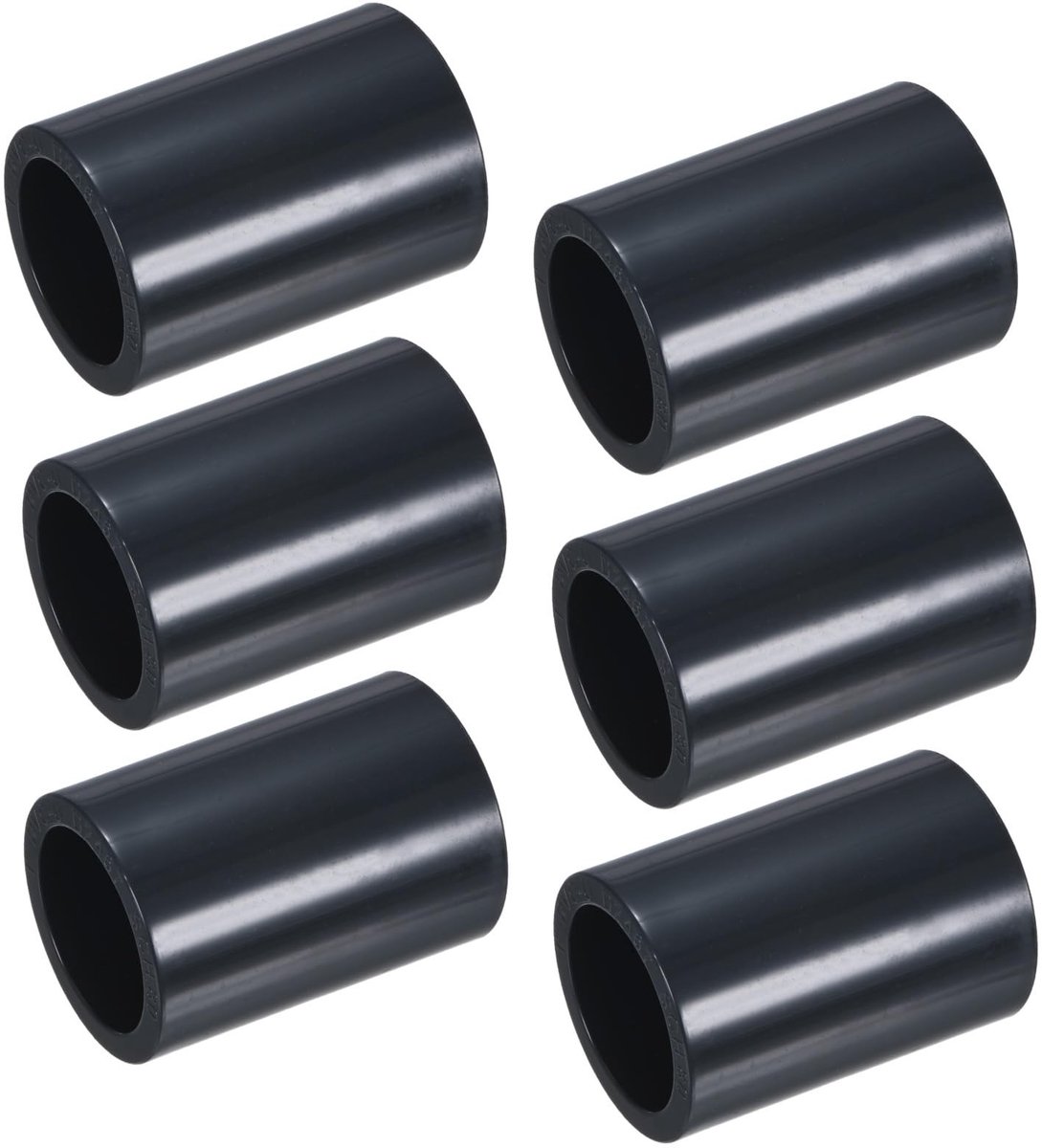 Elzusha - Set van 6 PVC Buis Koppelingen 1 Inch voor Waterleiding