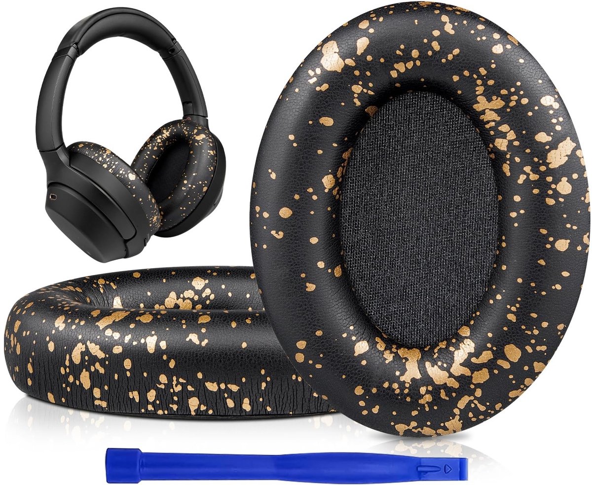 Elzusha - Oorkussens Vervanging voor Over-Ear Koptelefoon - Zacht Kunstleer en Geheugenschuim