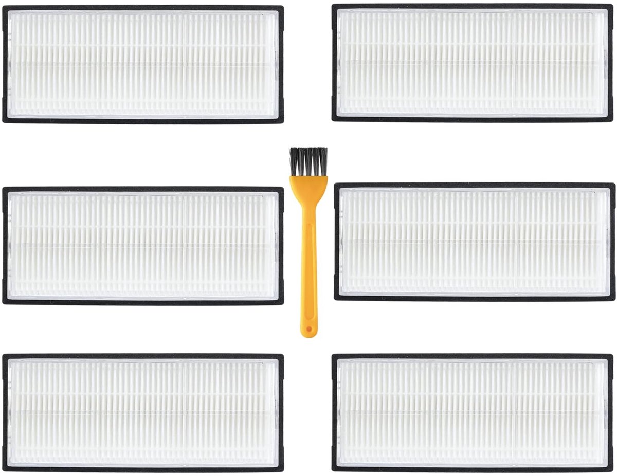 Elzusha - Filter voor Robotstofzuiger - Set van 6 accessoires