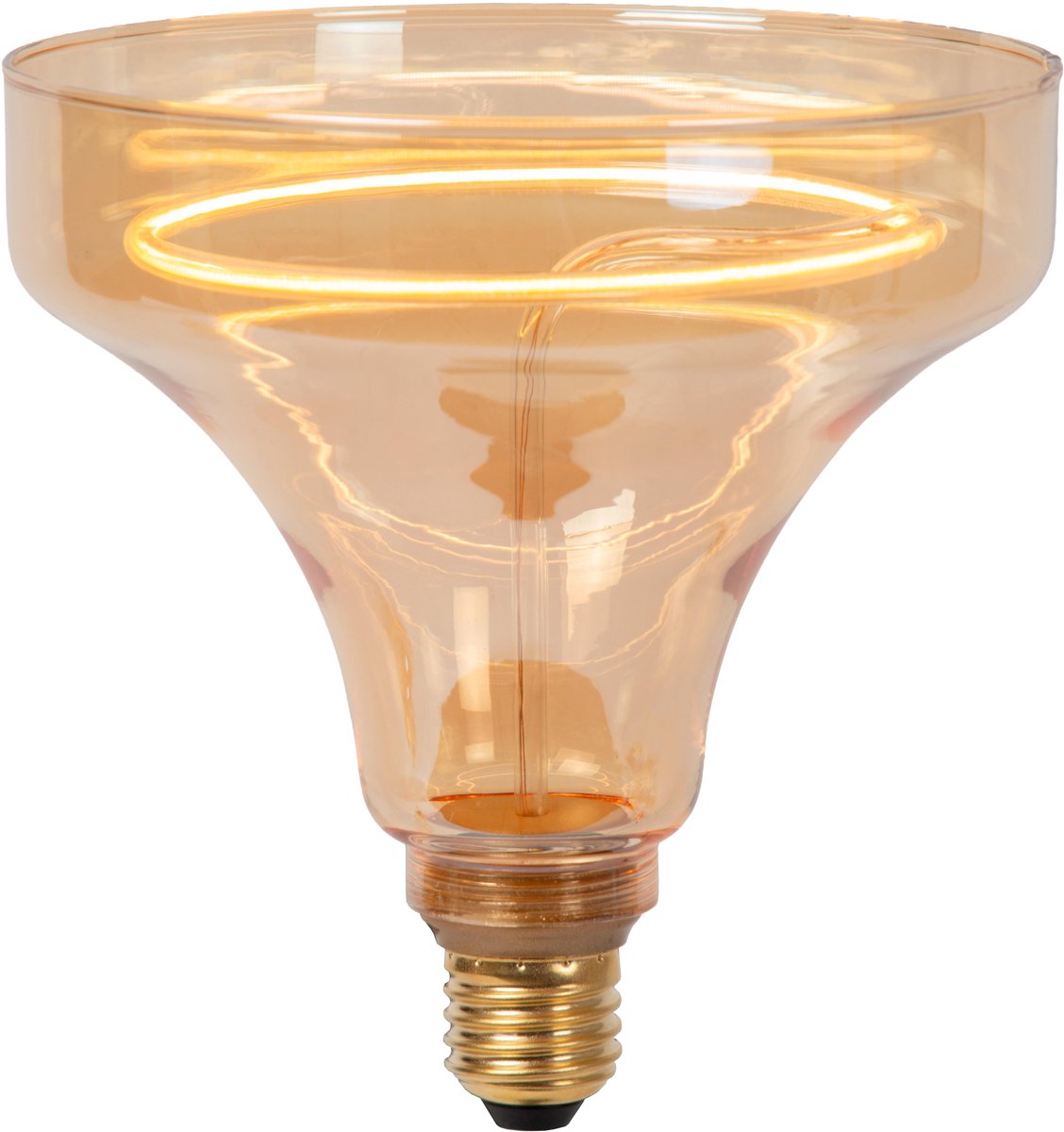 Lucide GO150 - Filament lamp - Ø 15 cm - LED Dimbaar - E27 - 1x4W 2200K - Amber