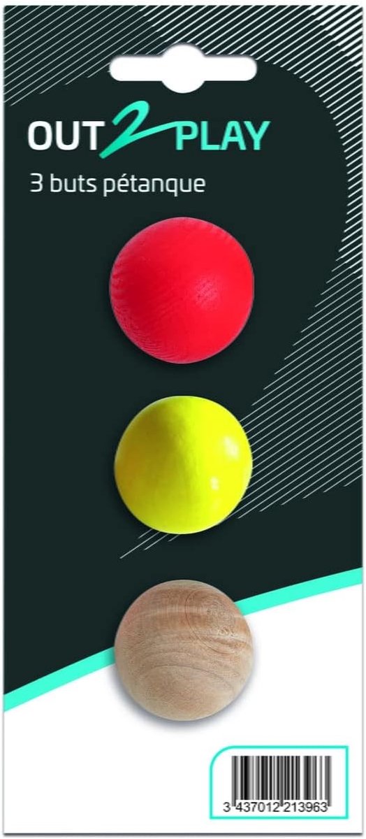 Boule-poorten - Rood, Geel en Hout - Voor Pétanque Spelletjes