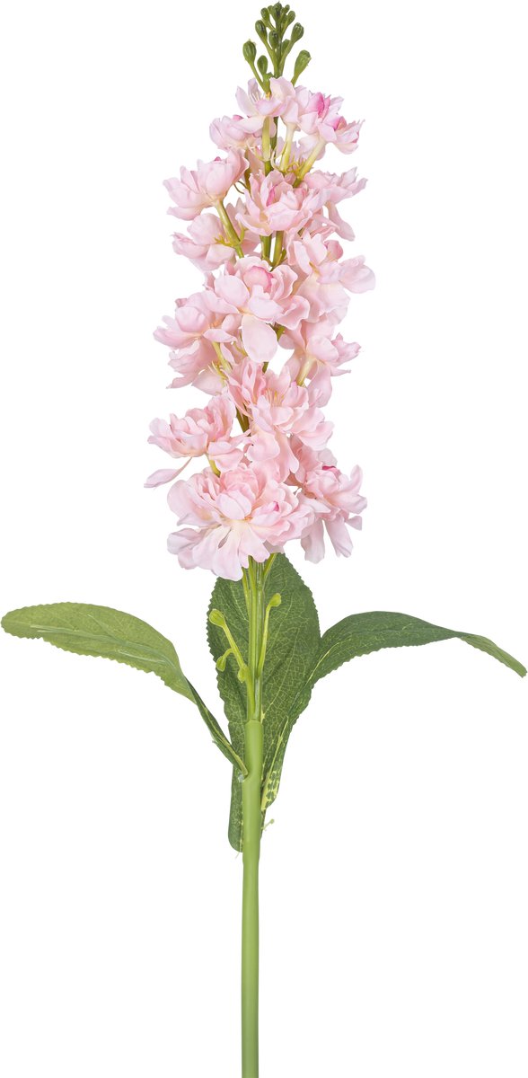 Easyplants | Kunstbloem Violier 78 cm roze | Zijde | Nepbloemen | roze | Onderhoudsvrij | Kant-en-klaar