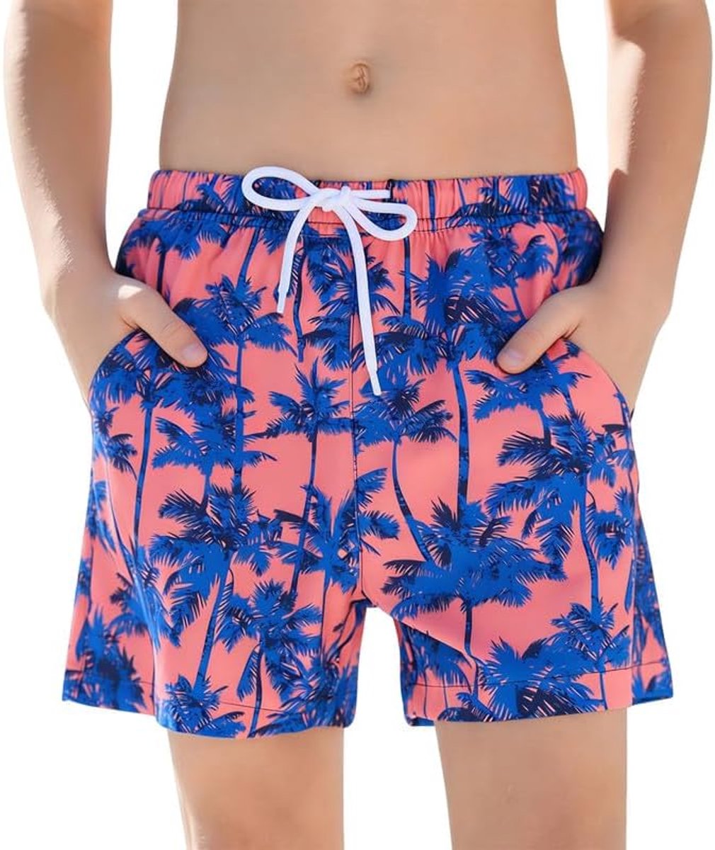 Zwembroek voor zwembad, zee, kinderen, zwemshorts voor jongens met meshvoering, ademend, sneldrogend, shorts voor watersport