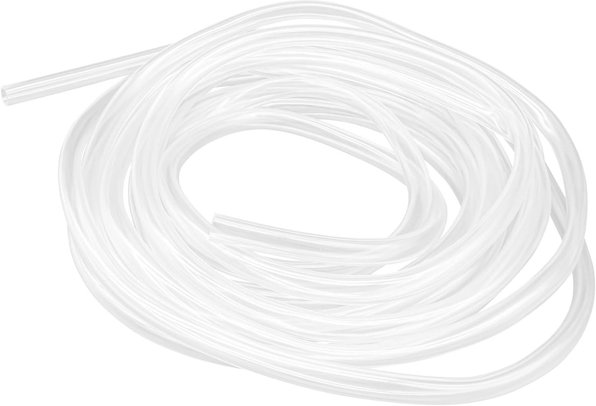 4 mm ID x 6 mm OD 8 m (26,2 ft) doorzichtige vinylslang PVC-buis, lichtgewicht en flexibele plastic buis, waterluchtpijp