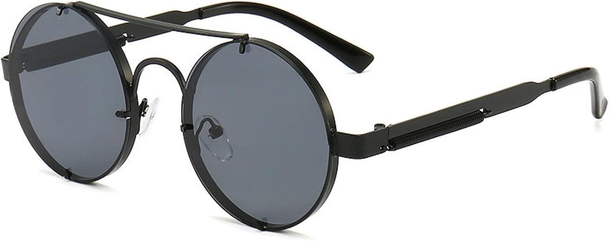 Gothic Zonnebril Steampunk Retro Zonnebril Dames Heren Mode Zonnebril Schaduw Rijden Zonnebril Uv400 Goggles-C1