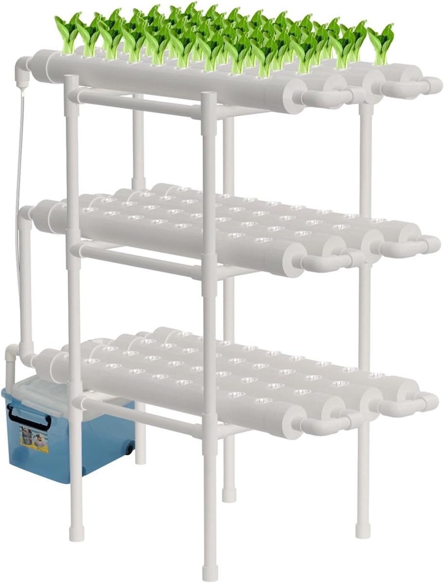 Systeem kweekset 108 plaatsen planten groente hydro 3-laags voor hydrocultuur groenteteelt op balkons hallen