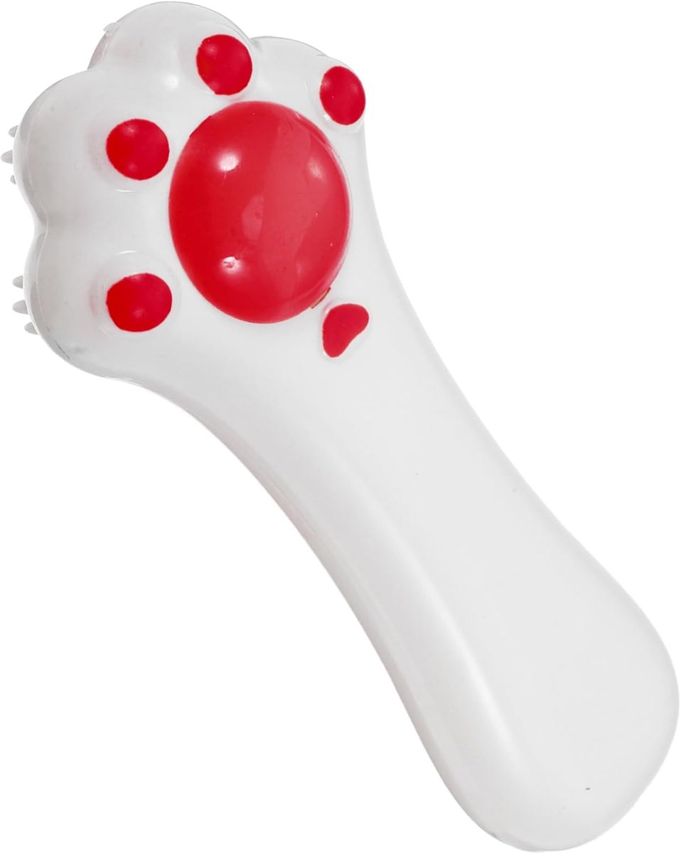 Plagende kattenstok borstel kam bond accessoires poetsen binnen speelgoed voor katten kattenspeelgoed Stimulerend katspeelgoed huisdierenkatten die masseren buikspieren rood