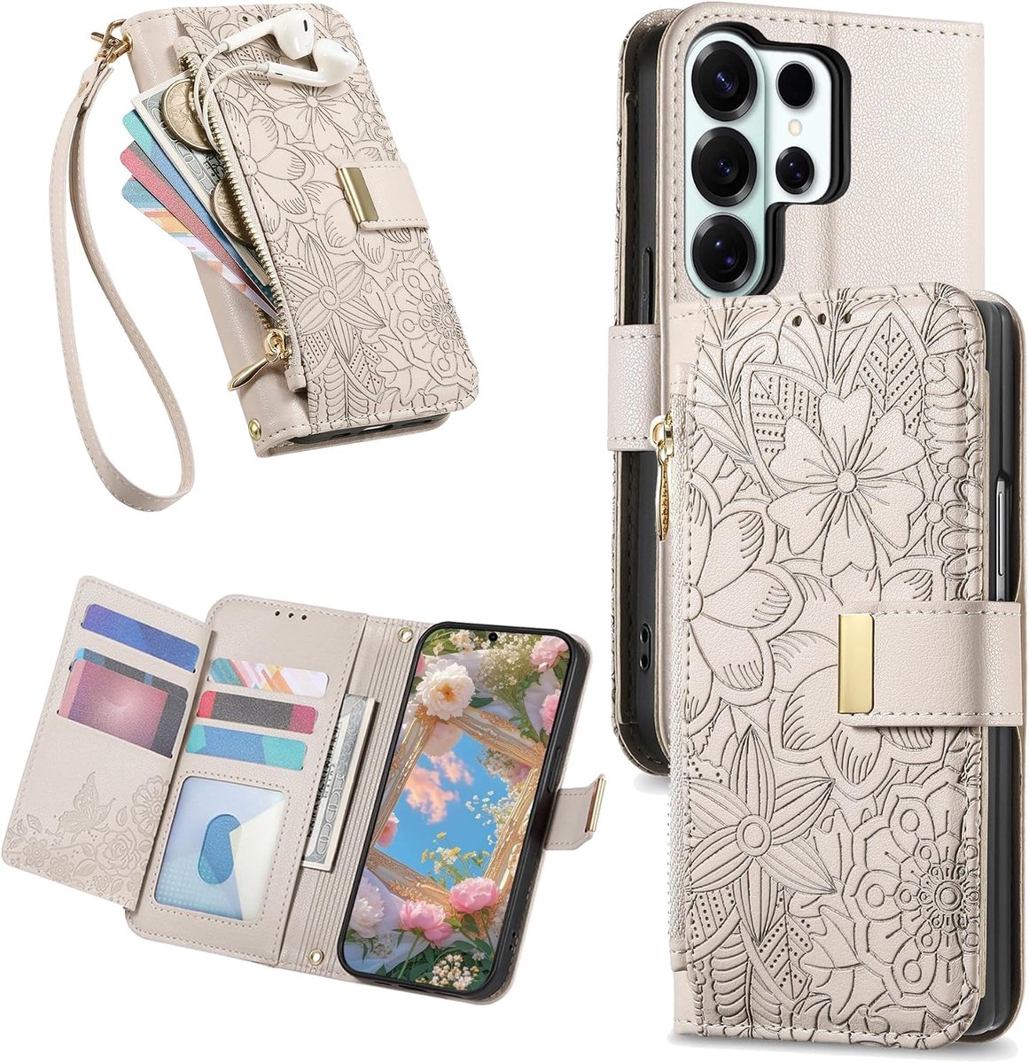 Portefeuille Hoesje voor Samsung Galaxy S26 Ultra HY Wit