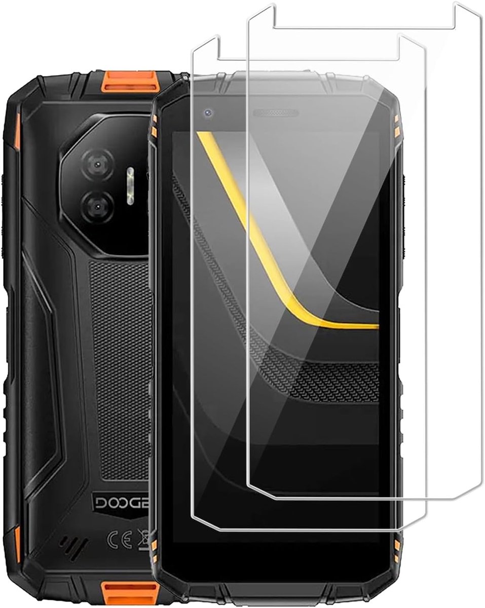 Displaybescherming voor Doogee Fire 3 Pro/Fire 3 Ultra/Fire 3 Ultra (5,5 inch), 2 displaybeschermfolies van gehard glas, krasbestendig, luchtbelvrij, hardheidsgraad 9H HD