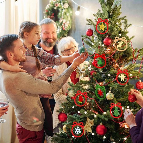 vormen voor Kerstmis, 3 stuks hangers, kerstvormen, kerstsneeuwvlok, dennenboom, sterren, elandhandschoenen, hangers, herbruikbaar, kerstdecoraties, doe-het-zelf gietvormen — afbeelding 3