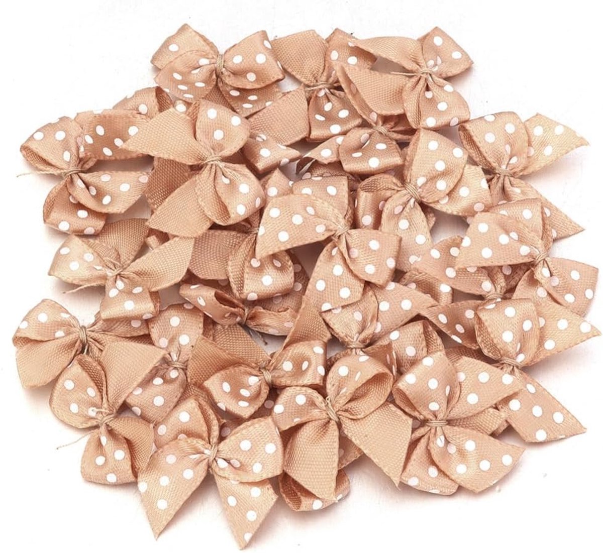 Strikken 50 stuks Polka Dots satijnen strikken satijnen lint strik DIY patch applicatie voor kleding tassen poppenkleding scrapbooking kaarten maken Kerstmis verjaardagen