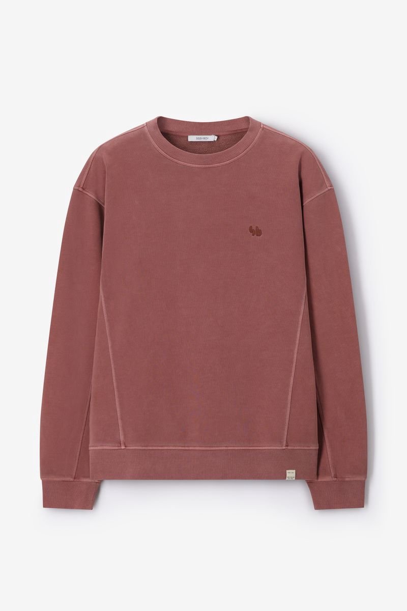 Sissy-Boy - Bruine sweater met embroidery
