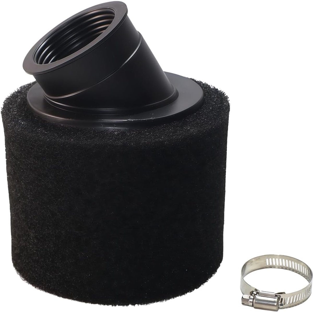 Slanted Mouth Sponge Air Filter, 38mm High Flow Air Filter Element voor 50cc-200cc ATV Dirt Bike Go Kart Pit Bike Trail Bike 4 Wheeler Quad, zwart