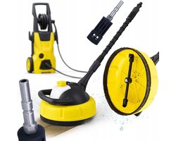 Pro Roterende reinigingsborstel met reinigingsmiddeldoserset, vervanging voor hogedrukreiniger Nilfisk QC, Kränzle D12, Kärcher K1-K7, voor bestratingsstenen, terras, gevel, beton