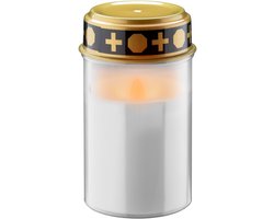 No Name LED graflicht met timer, wit, warm wit (2400 K), op batterijen (2x C/LR14), voor gebruik binnen en buiten (IP44)