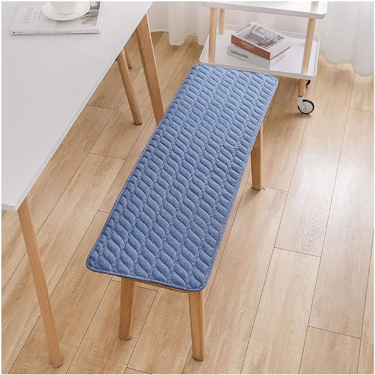 Settee kussen voor terrasstoel meubels outdoor bank kussen tuin schommels antislip stoel kussen tuin bank terras pad bank kussen - blauw 120 × 40 cm (47 × 15 inch)