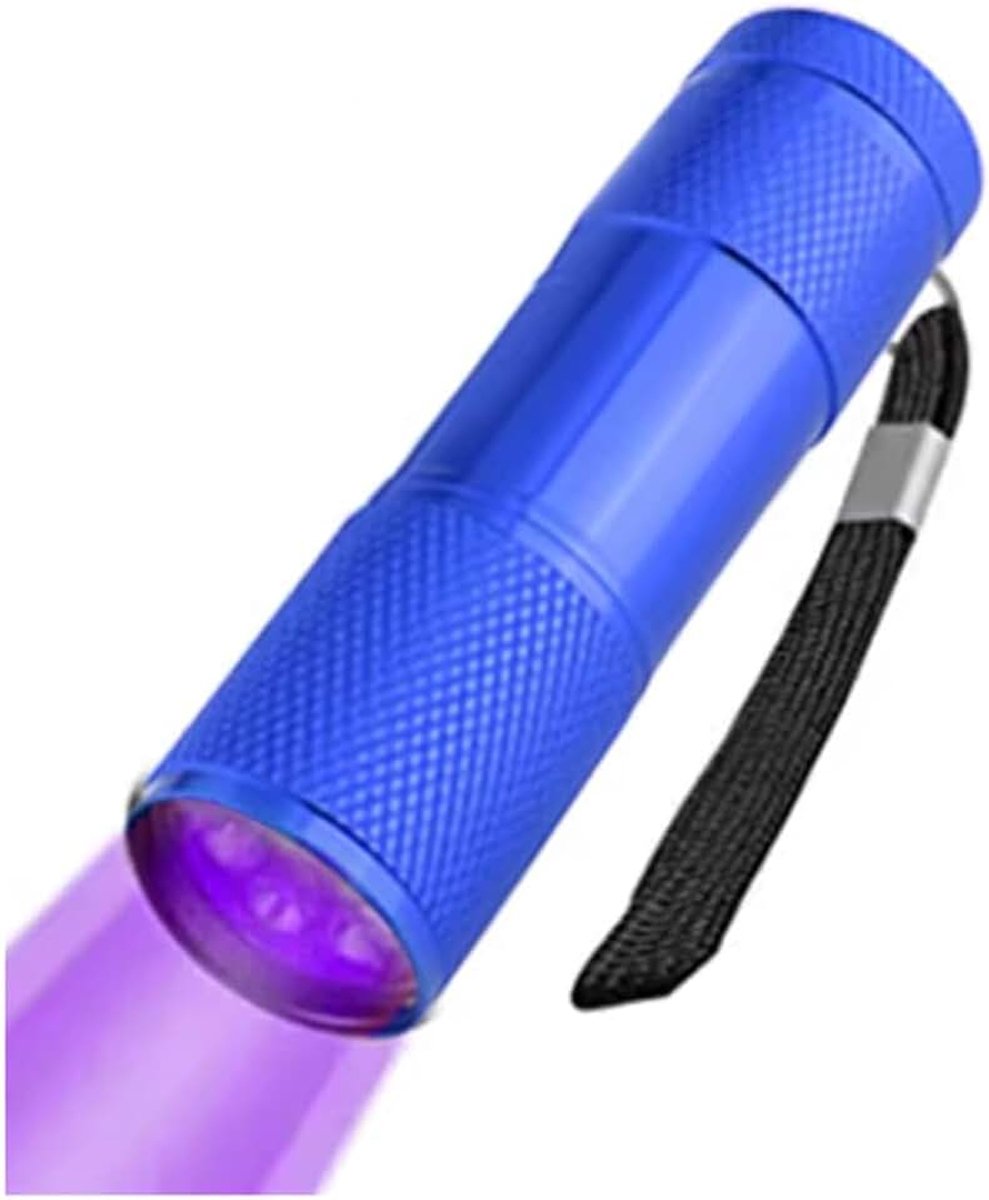 Zaklampje - LED lampje - 2 stuks - Mini zaklamp - Zaklamp - Inspectielamp - Mini verlichting - 9-Leds - Blauw - CHPN