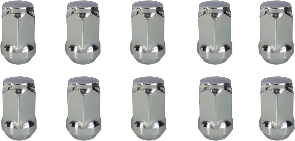 10x Lug nuts M12x1,5 tapered collar closed 60° 35mm | HEX 19mm compatible with Opel Ampera GT Roadster Mokka A Mokka A 4x4 Mokka