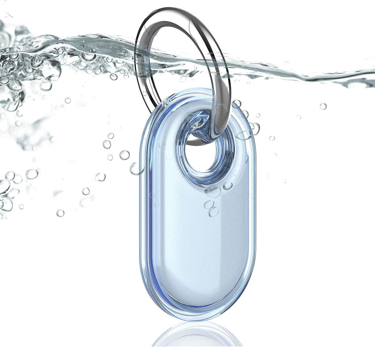 Houder voor Samsung Galaxy SmartTag2 Tracker, beschermhoes met sleutelhanger voor sleutels, portemonnee, bagage, rugzakken, halsbanden voor huisdieren, tassen, anti-verlies en krasbestendig